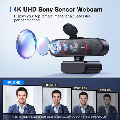 EMEET 1080P Webcam with Microphone, C960 Web Camera, 2 Mics, 90° FOV, USB Type-A & A-to-C Adapter, Plug&Play Computer Camera for Online Calling/Conferencing, Zoom/Skype/Facetime/YouTube, 2025 Version